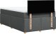 vidaXL Łóżko kontynentalne z materacem, ciemnoszara tkanina 120x200 cm 8