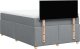 vidaXL Łóżko kontynentalne z materacem, jasnoszare, tkanina 120x200 cm 8