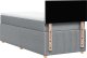 vidaXL Łóżko kontynentalne z materacem, jasnoszare, tkanina, 90x190 cm 8