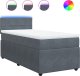 vidaXL Łóżko kontynentalne z materacem, ciemnoszary aksamit, 80x200 cm 2