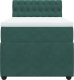 vidaXL Łóżko kontynentalne z materacem, zielone, aksamit, 100x200 cm 6