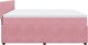 vidaXL Łóżko kontynentalne z materacem, różowe, aksamit, 200x200 cm 7