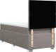 vidaXL Łóżko kontynentalne z materacem, taupe, tkanina, 100x200 cm 10