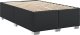 vidaXL Łóżko kontynentalne z materacem, czarne, tkanina, 120x200 cm 5