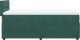 vidaXL Łóżko kontynentalne z materacem, zielone, aksamit, 100x200 cm 7