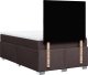 vidaXL Łóżko kontynentalne z materacem, brązowe, tkanina, 120x200 cm 10
