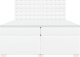 vidaXL Łóżko kontynentalne z materacem białe 200x200 cm 4