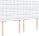 vidaXL Łóżko kontynentalne z materacem białe 200x200 cm 8