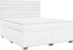 vidaXL Łóżko kontynentalne z materacem białe 180x200 cm 2