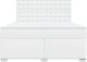 vidaXL Łóżko kontynentalne z materacem białe 180x200 cm 4
