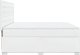 vidaXL Łóżko kontynentalne z materacem białe 180x200 cm 9
