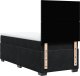 vidaXL Łóżko kontynentalne z materacem, czarne, aksamit 80x200 cm 10