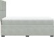 vidaXL Łóżko kontynentalne z materacem, jasnoszare, aksamit, 90x200 cm 9