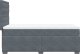 vidaXL Łóżko kontynentalne z materacem, ciemnoszary aksamit, 90x200 cm 9