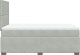 vidaXL Łóżko kontynentalne z materacem, jasnoszare, 120x200cm, aksamit 9
