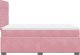 vidaXL Łóżko kontynentalne z materacem, różowe, 120x200 cm, aksamit 9