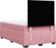 vidaXL Łóżko kontynentalne z materacem, różowe, 120x200 cm, aksamit 10