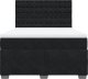 vidaXL Łóżko kontynentalne z materacem, czarne, 160x200 cm, aksamit 4