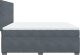 vidaXL Łóżko kontynentalne z materacem, ciemnoszary aksamit, 200x200cm 8