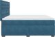 vidaXL Łóżko kontynentalne z materacem, niebieskie, aksamit, 200x200cm 9