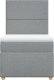 vidaXL Łóżko kontynentalne z materacem, jasnoszare, tkanina, 100x200cm 4