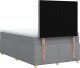 vidaXL Łóżko kontynentalne z materacem, jasnoszare, tkanina 120x200 cm 6
