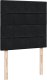 vidaXL Łóżko kontynentalne z materacem, czarne, aksamit 100x200 cm 7