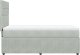 vidaXL Łóżko kontynentalne z materacem, jasnoszare, aksamit, 100x200cm 5