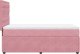 vidaXL Łóżko kontynentalne z materacem, różowe, aksamit, 100x200 cm 5