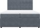vidaXL Łóżko kontynentalne z materacem, ciemnoszary aksamit, 200x200cm 4