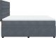 vidaXL Łóżko kontynentalne z materacem, ciemnoszare, 180x200cm aksamit 5