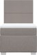 vidaXL Łóżko kontynentalne z materacem, taupe, tkanina, 100x200 cm 6
