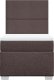 vidaXL Łóżko kontynentalne z materacem, brązowe, tkanina, 100x200 cm 6