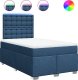 vidaXL Łóżko kontynentalne z materacem, niebieskie, tkanina 120x200 cm 2
