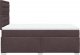 vidaXL Łóżko kontynentalne z materacem, brązowe, tkanina, 120x200 cm 11