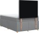 vidaXL Łóżko kontynentalne z materacem, jasnoszare, tkanina 120x200 cm 8