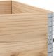 vidaXL Donica ogrodowa, 100x100 cm, lite drewno sosnowe 7