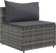 vidaXL 7-cz. zestaw wypoczynkowy do ogrodu, z poduszkami, szary 4