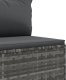 vidaXL 7-cz. zestaw wypoczynkowy do ogrodu, z poduszkami, szary 8