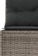 vidaXL Sofa ogrodowa z poduszkami, okrągła, szary rattan PE 5