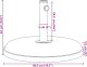 vidaXL Podstawa do parasola, do słupków 32/35/38 mm, 25 kg, okrągła 9