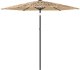vidaXL Parasol ogrodowy na stalowym słupku, brązowy, 223x223x213 cm 2