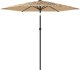 vidaXL Parasol ogrodowy na stalowym słupku, brązowy, 223x223x213 cm 4