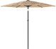 vidaXL Parasol ogrodowy na stalowym słupku, brązowy, 223x223x213 cm 5