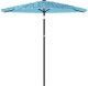 vidaXL Parasol ogrodowy na stalowym słupku, niebieski, 268x268x226 cm 3