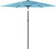 vidaXL Parasol ogrodowy na stalowym słupku, niebieski, 268x268x226 cm 5
