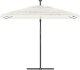 vidaXL Parasol ogrodowy na stalowym słupku, biały, 290x290x238 cm 3