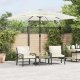 vidaXL Parasol ogrodowy na stalowym słupku, biały, 248x248x248 cm 1