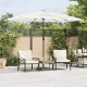 vidaXL Parasol ogrodowy na stalowym słupku, biały, 300x200x250 cm 1
