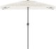 vidaXL Parasol ogrodowy na stalowym słupku, biały, 300x200x250 cm 2